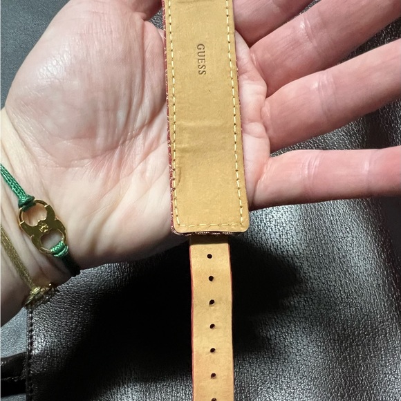 Guess Red Leather Cuff Watch—great condition! - Picture 6 of 6